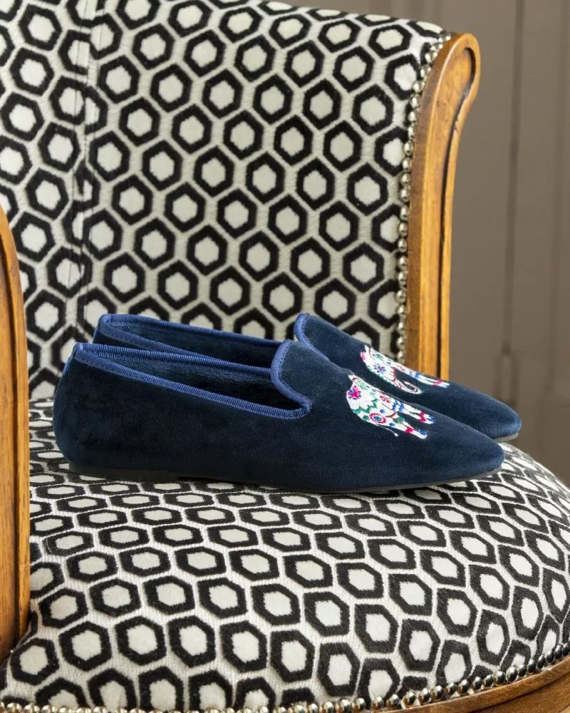 Indoor Slippers Olivier Éléphant Navy