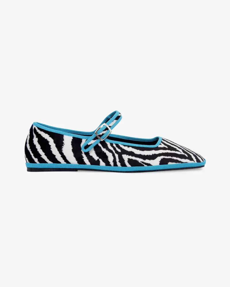 Furlanes Mary Janes Zebra Square