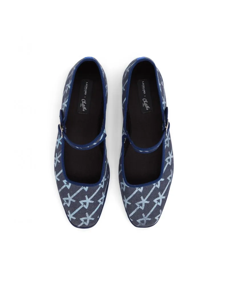 Furlanes Mary Janes Denim x Leonard x Leonard