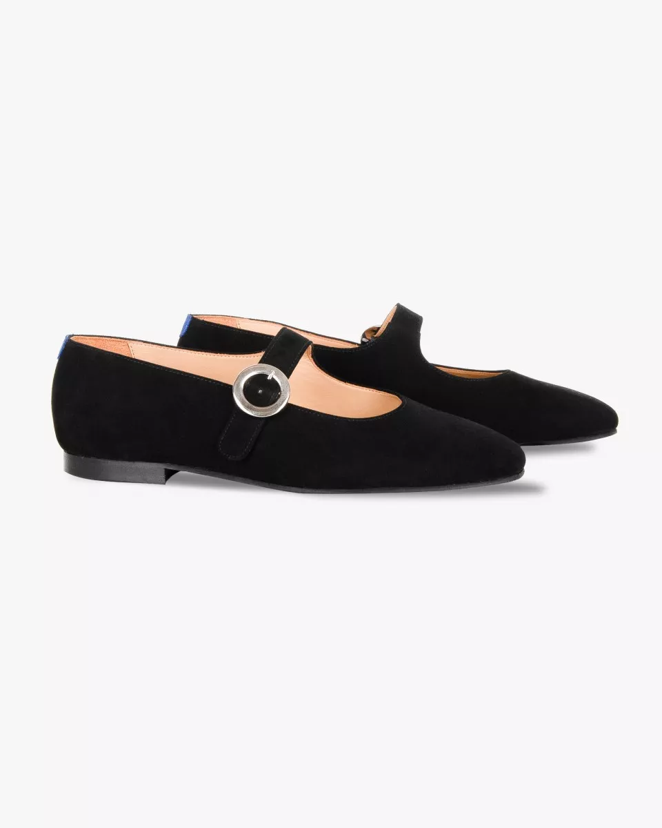 Babies in black suede