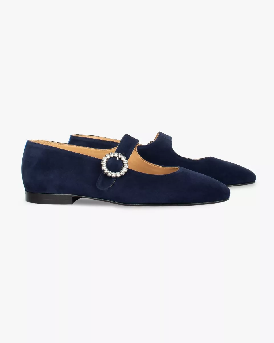 Babies in navy suede