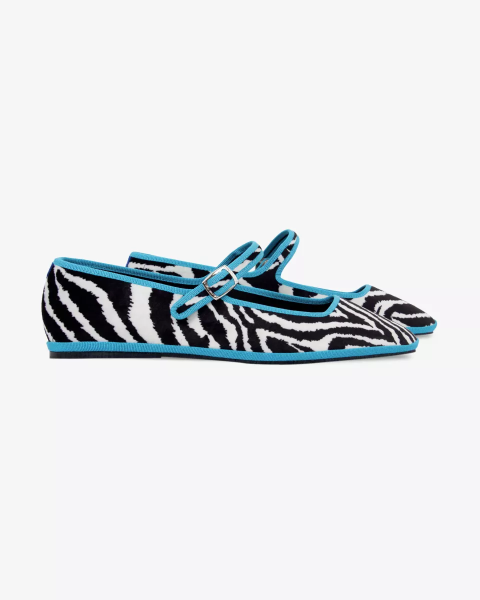 Furlanes Mary Janes in zebra print,
entirely made by hand in Italy (Venice/Friuli)