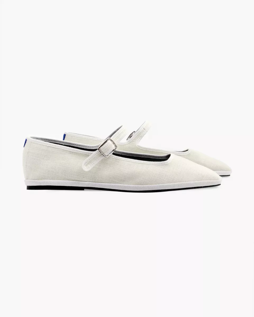 Furlanes Mary Janes in Cream Linen
entirely made by hand in Italy (Venice/Friuli)