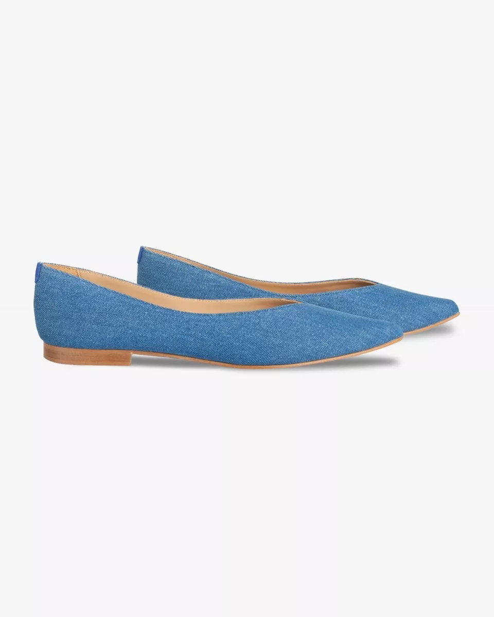 Dark Denim pointy slippers