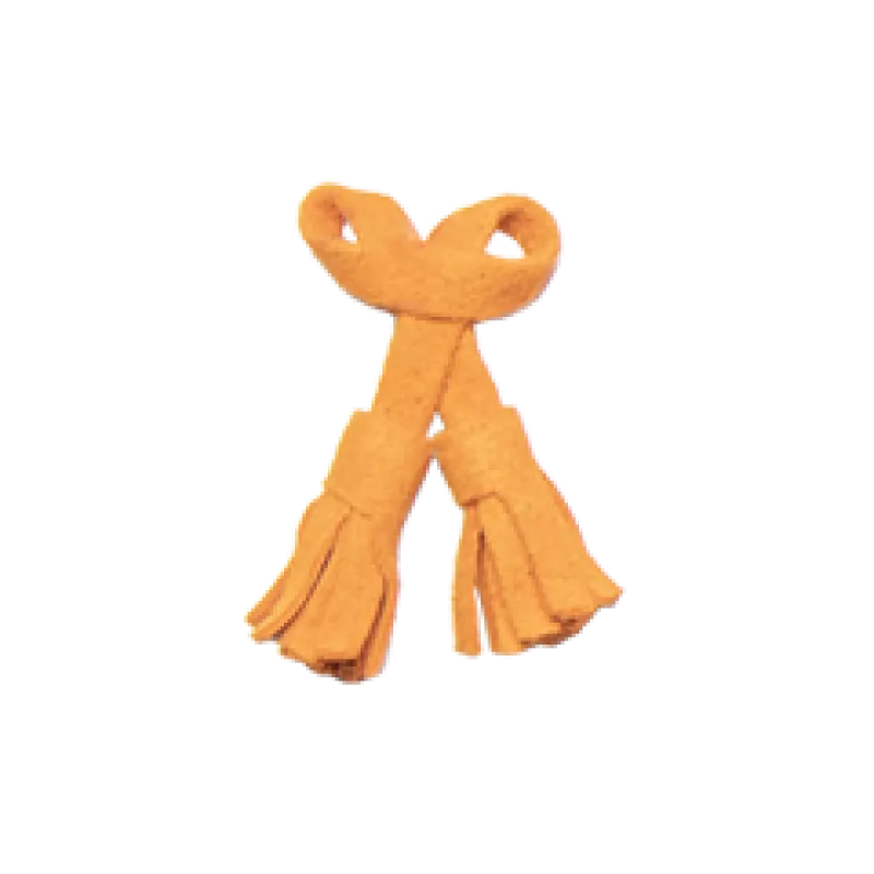 Orange suede tassel