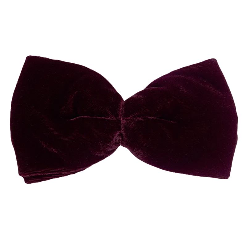 Burgundy Velvet Oversize Bows