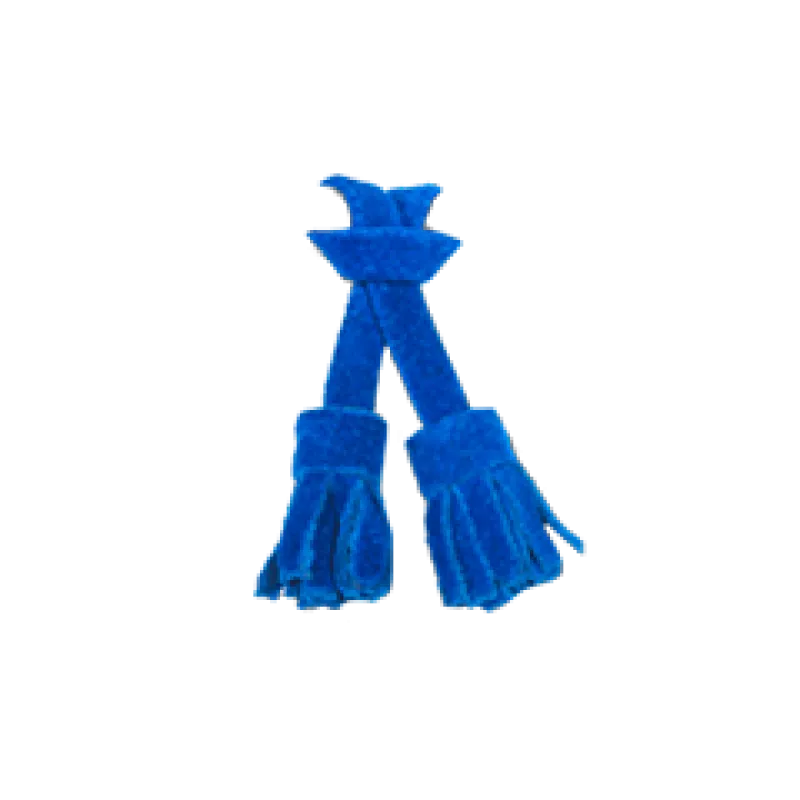 Klein blue suede tassel