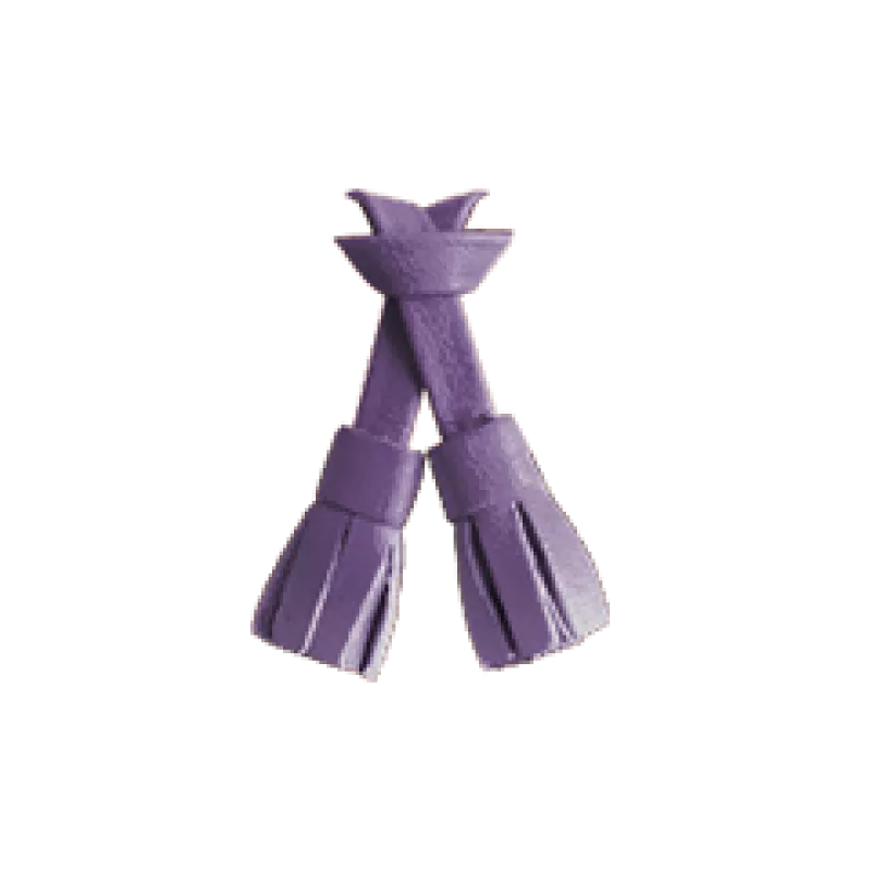  Lilas leather tassels