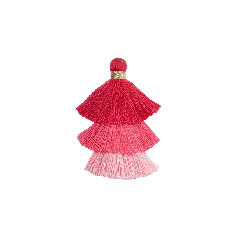 Pink Triple Pompons
