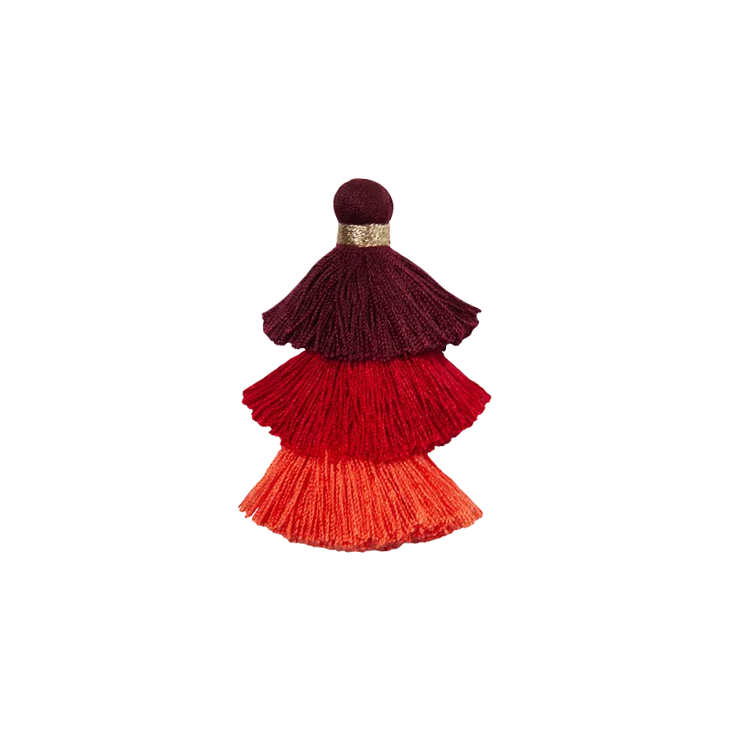 Red Triple Pompons