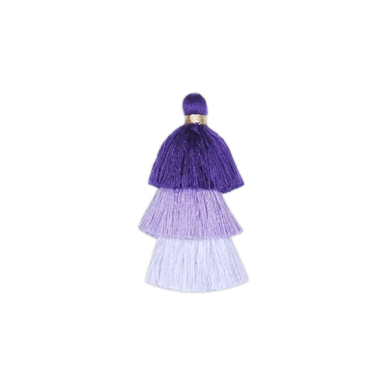 Violet Triple Pompons
