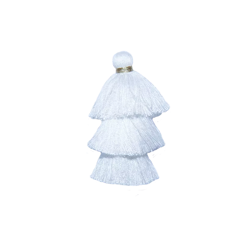 White Triple Pompons