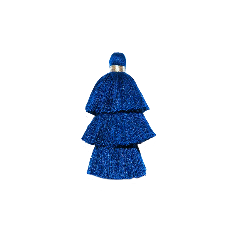 Navy Triple Pompons