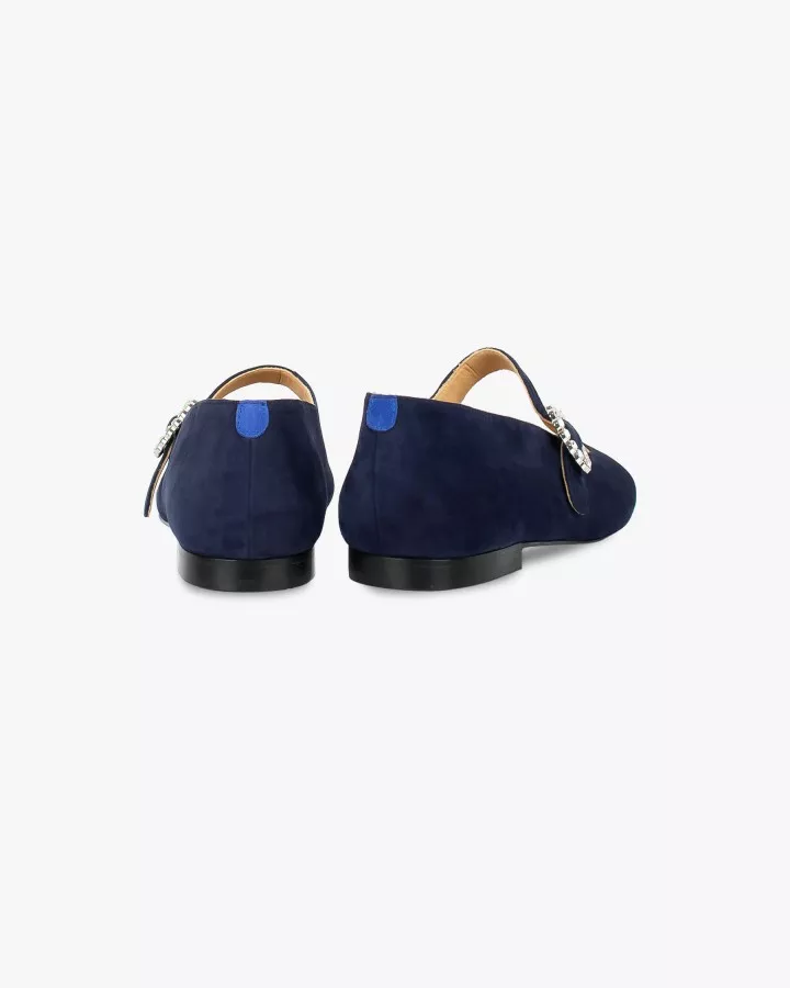Babies in navy suede