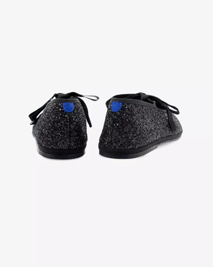 Mary Janes Furlanes in Black glitters
entirely made by hand in Italy (Venice/Friuli)