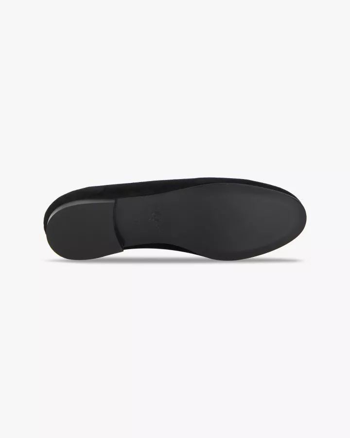 Midnight black suede mocassins