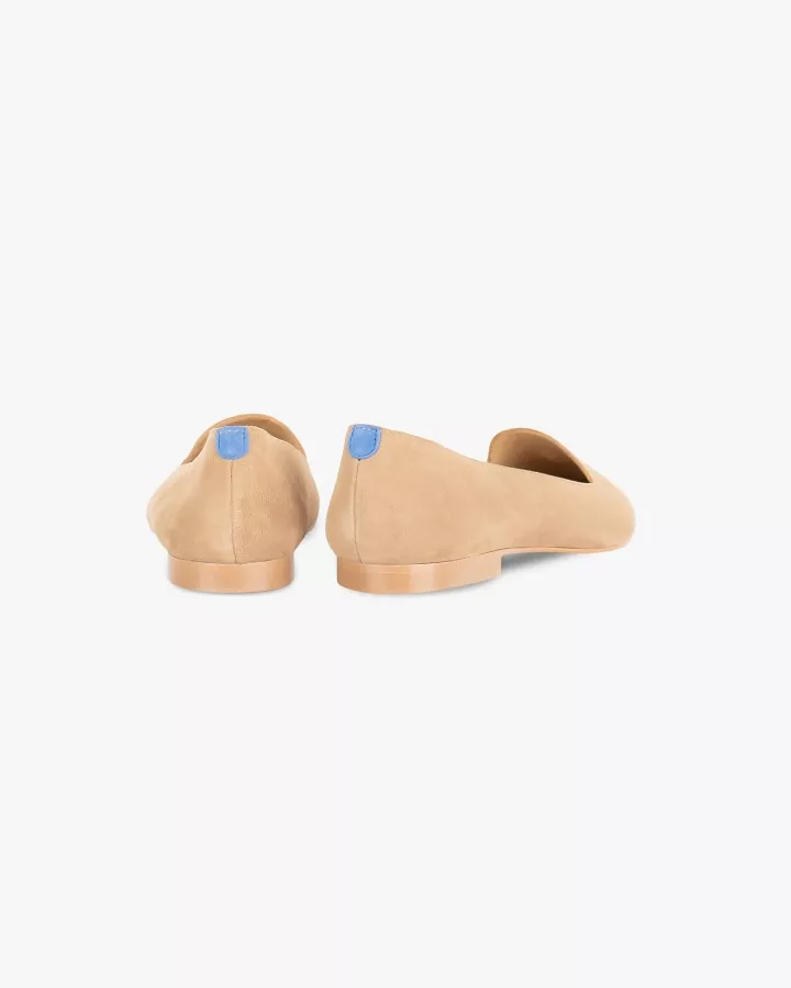 Sand suede pointy slippers with 3 interchangeable accessories of your choice included