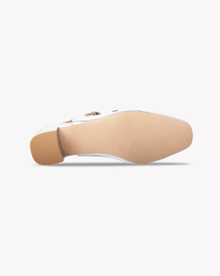 Silver leather babies slingback slippers